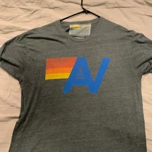 Aviator Nation Charcoal Black Logo T-Shirt -